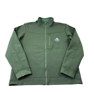 Stio Green Soft shell Full Zip Fleece Lined Jacket Duck Size Men’s Large